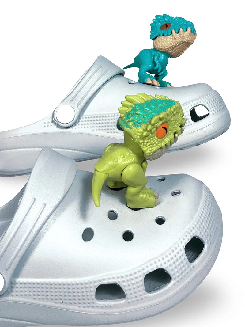 دينوكيدس Boys Slippers Grey EVA 3D Dinosaurs
